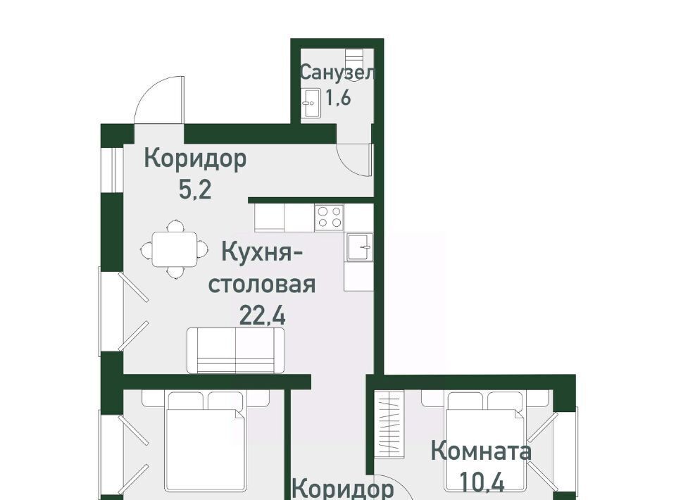 квартира п Западный р-н мкр Привилегия ул Кременкульская 15 Кременкульское с/пос фото 1