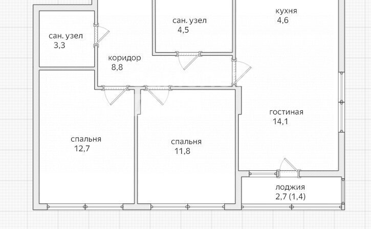 квартира г Москва метро Прокшино метро Коммунарка ТиНАО улица Лобановский Лес, 11 фото 11