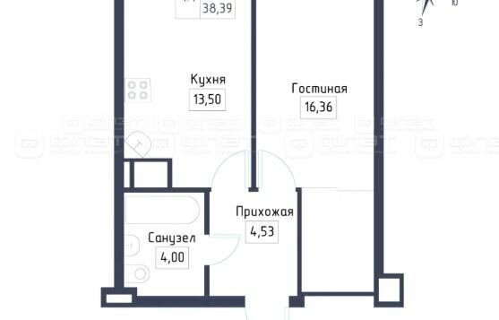 квартира г Казань р-н Приволжский ул Рауиса Гареева ЖК «Сказочный Лес» Проспект Победы фото 2