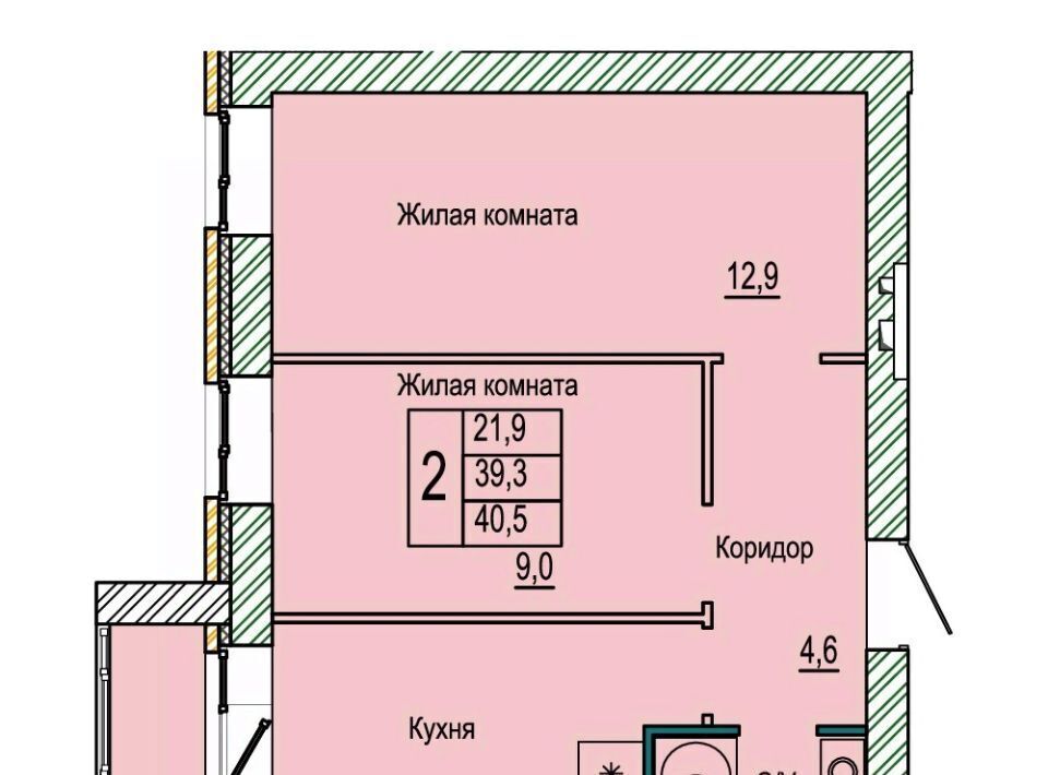 квартира г Волгоград р-н Кировский ЖК «Колизей» фото 1