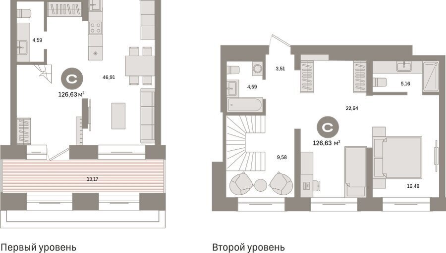 квартира г Тюмень жилой район «Речной порт» фото 2