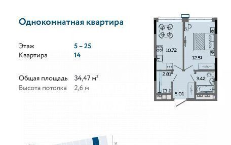 квартира г Ижевск р-н Ленинский Нагорный ЖК «Речной парк» жилрайон, 8-й мкр фото 2