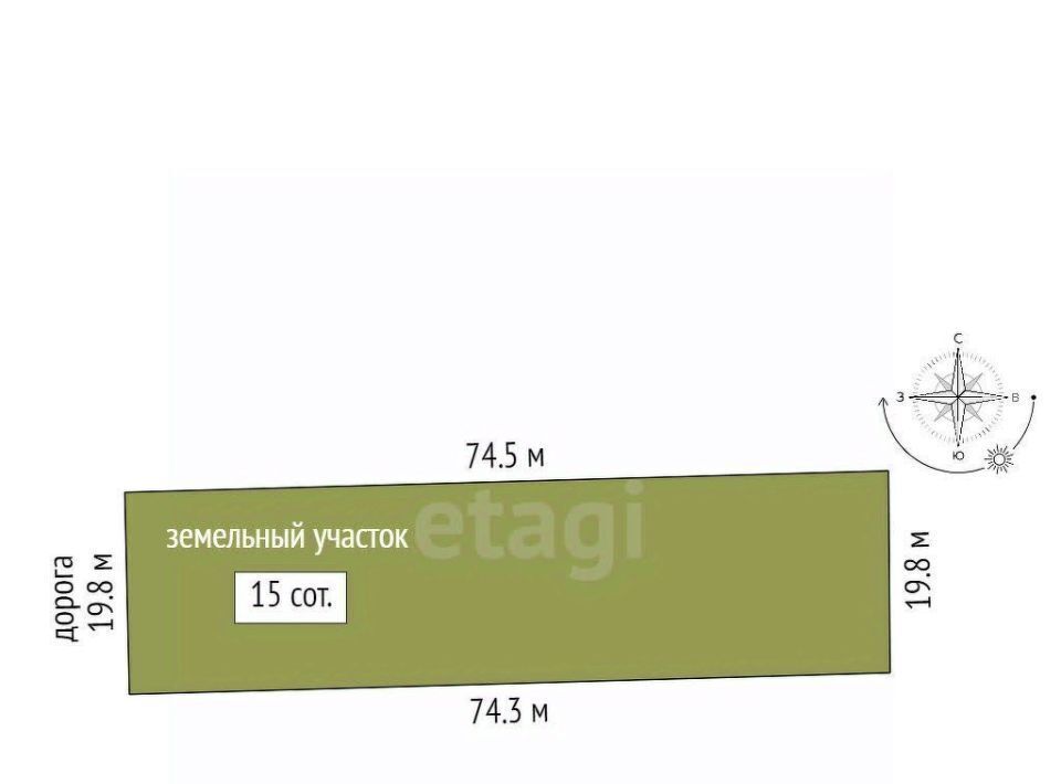 земля р-н Кировский с Владиславовка ул Полевая фото 1