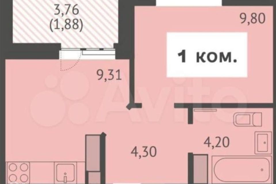 квартира г Краснодар р-н Прикубанский ул Красных Партизан 1/4 16 муниципальное образование Краснодар фото 1