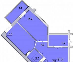 квартира г Иркутск р-н Ленинский Ново-Ленино 2 1-й Ленинский квартал тер. фото 1