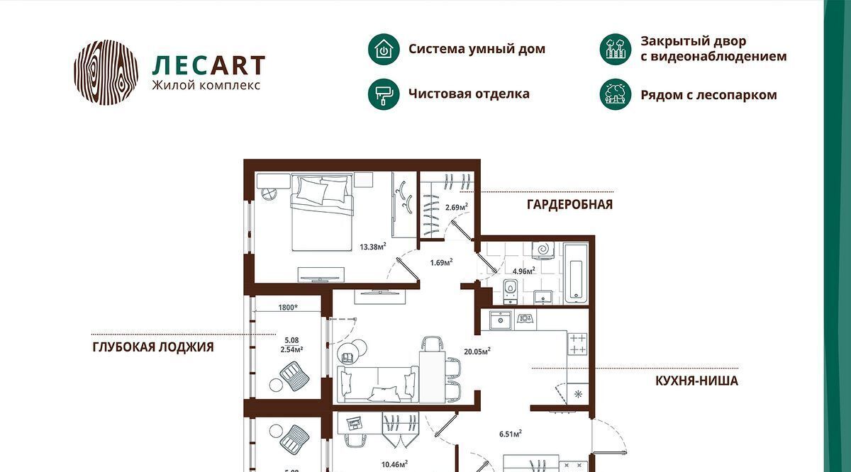 квартира р-н Ломоносовский п Аннино Новоселье городской поселок, Проспект Ветеранов, ул. Большая Балтийская, 10к 2 фото 1