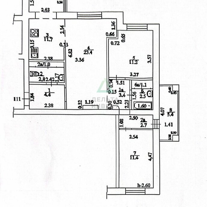 квартира г Уфа р-н Кировский Колгуевский ул Габдуллы Амантая 4 фото 9