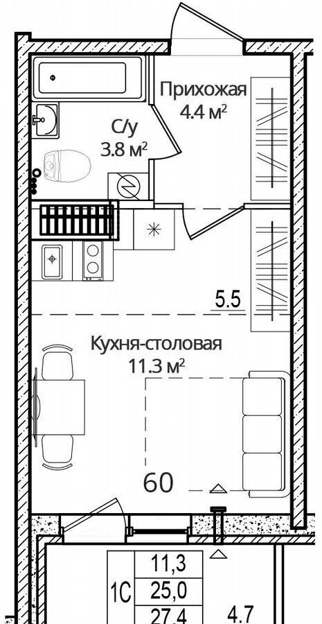 квартира р-н Псковский д Борисовичи ул Дмитрия Яковлева 6 Псков фото 1