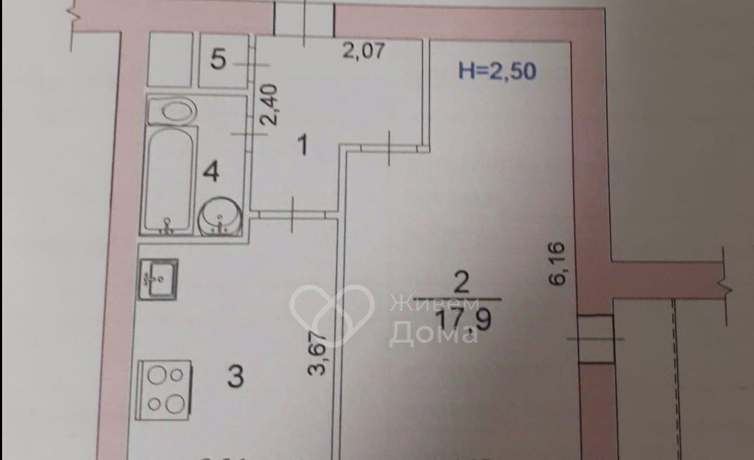 квартира г Волгоград р-н Советский ул 35-й Гвардейской 1/1 фото 13