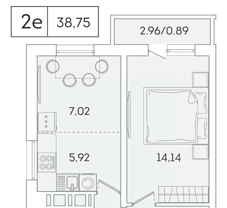 квартира р-н Всеволожский г Мурино ул Графская 6к/1 ЖК Lampo Девяткино фото 1