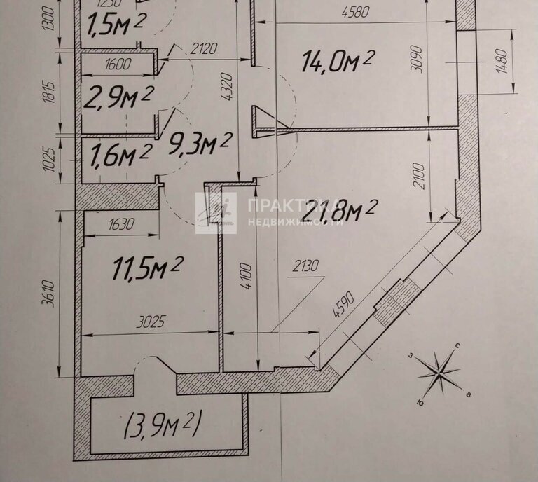 квартира г Москва метро Щелковская пер Потаповский 1к/1 Московская область, Щёлково фото 2