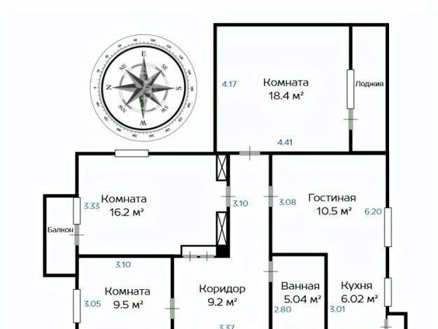 квартира г Москва метро Сокольники ул Маленковская 7 муниципальный округ Сокольники фото 2