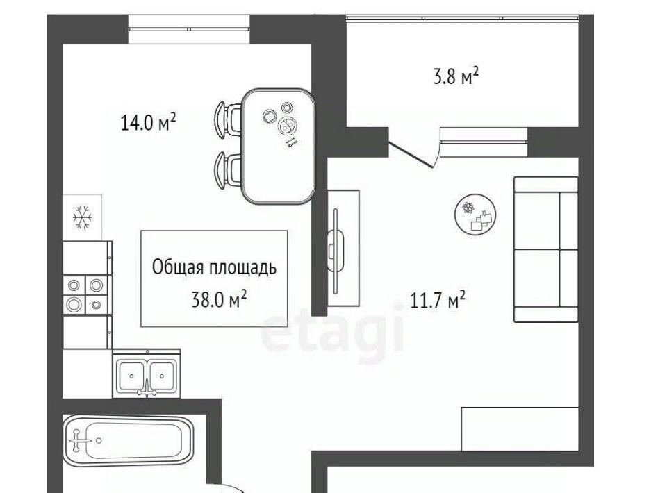 квартира г Новосибирск Заельцовская ул Кедровая 80/1 Мочищенский сельсовет фото 19