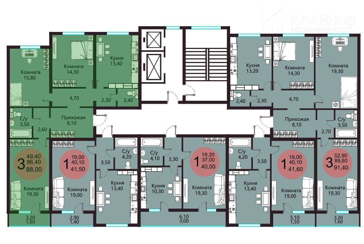 квартира г Воронеж р-н Центральный ул Шишкова 21 д. 140Б фото 3