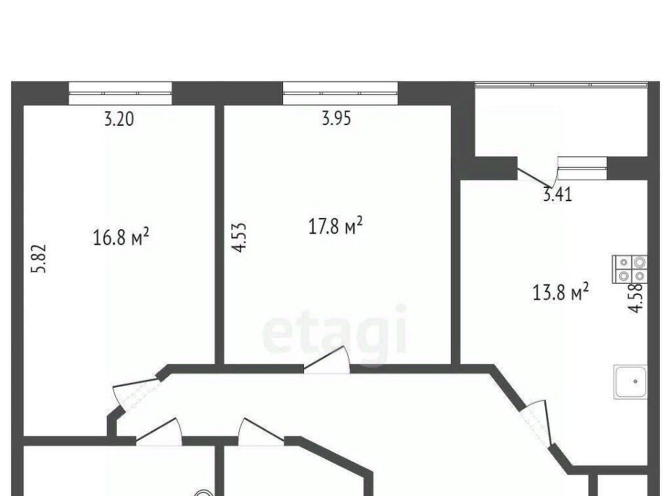 квартира г Сургут ул Университетская 5 18-й фото 1