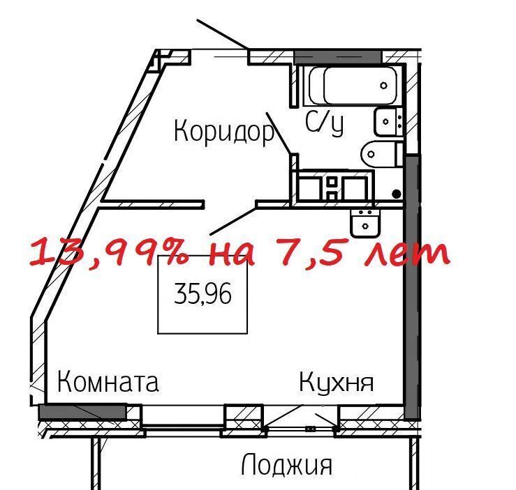 квартира г Новосибирск р-н Октябрьский Октябрьская ул Ипподромская 3 ЖК Сакура Парк фото 1