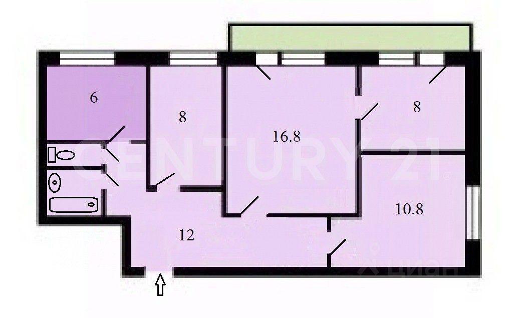 квартира г Москва 2-й Тушинский проезд, 4, Московская область фото 2