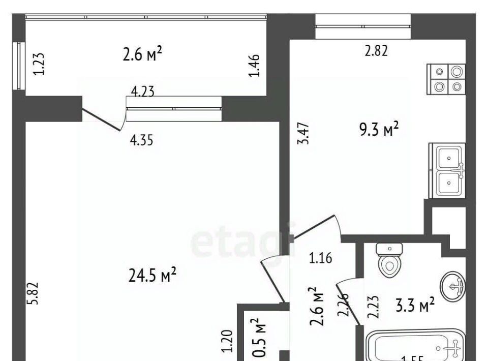 квартира г Калининград р-н Ленинградский ул Согласия 30 фото 15