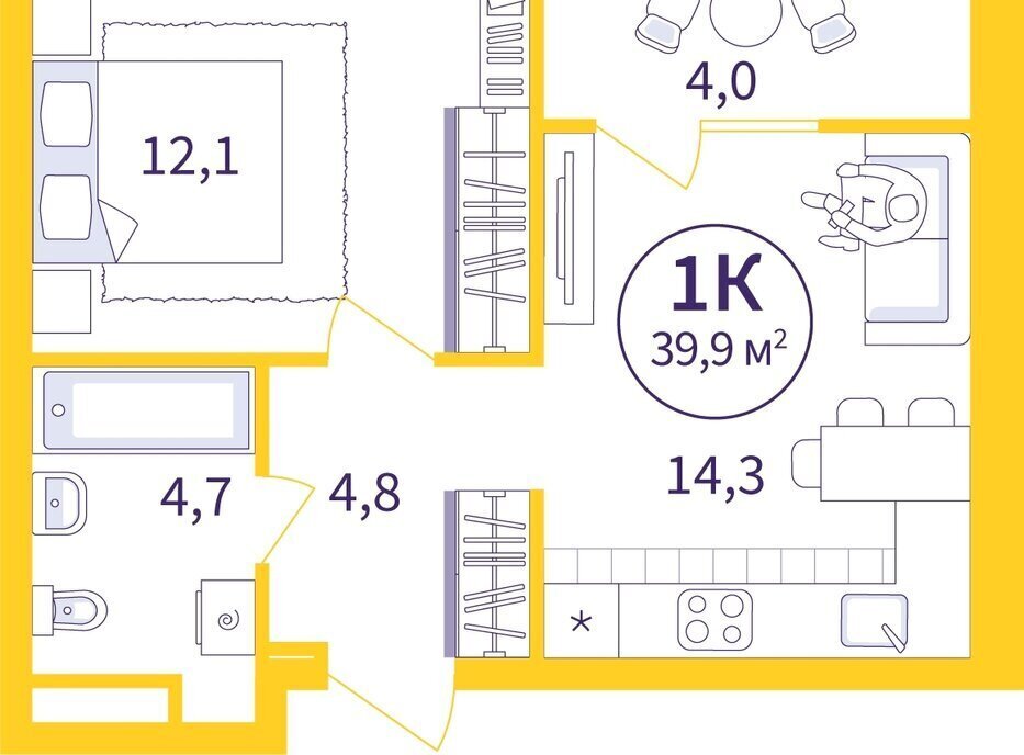 квартира г Екатеринбург Машиностроителей улица 22-го Партсъезда, 5 фото 1