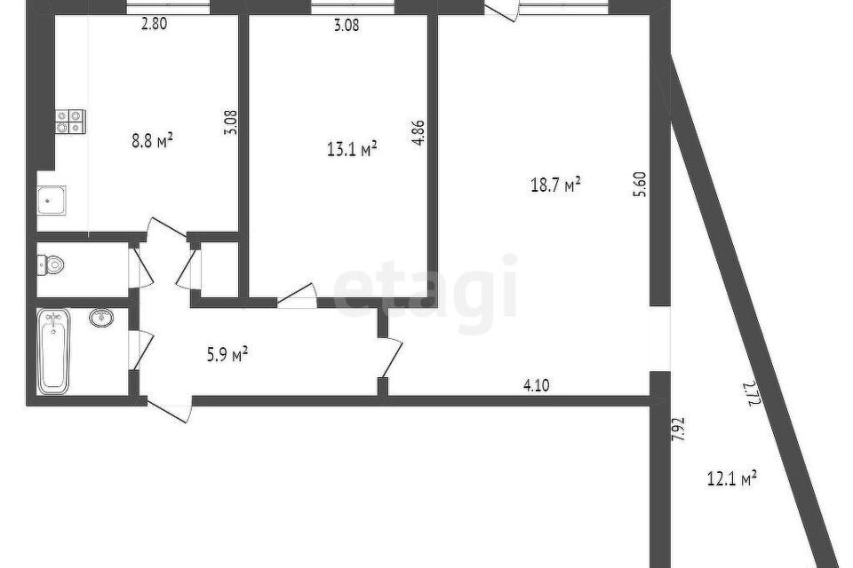 квартира г Ярославль проезд Доброхотова 16/2 Ярославль городской округ фото 10