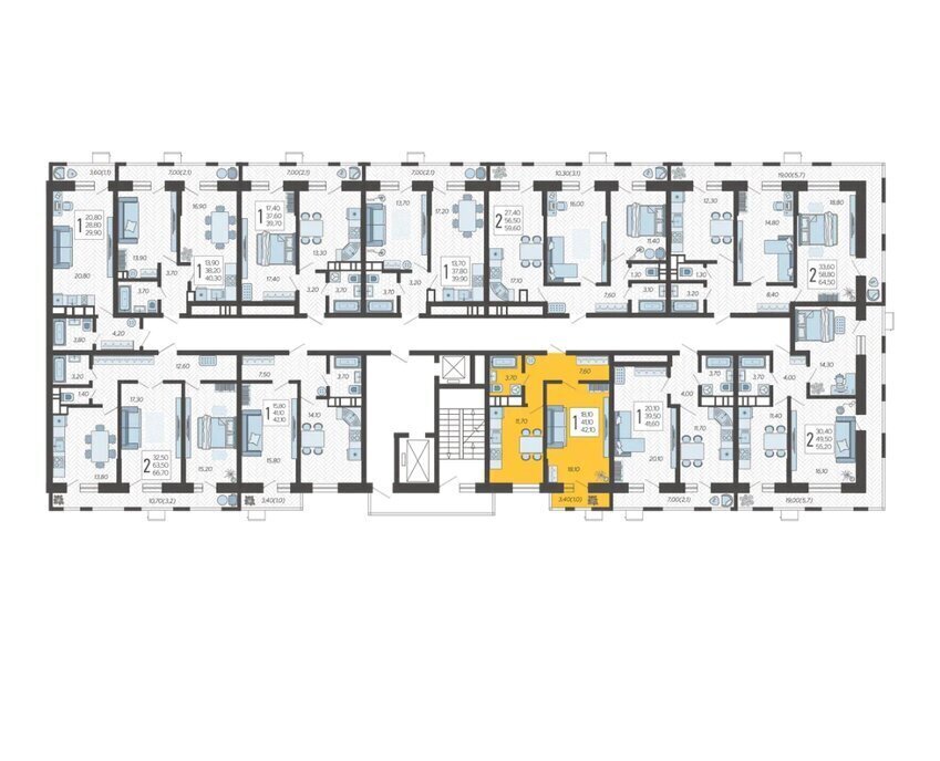 квартира г Краснодар микрорайон 9-й километр ул Ярославская 115к/7 фото 2