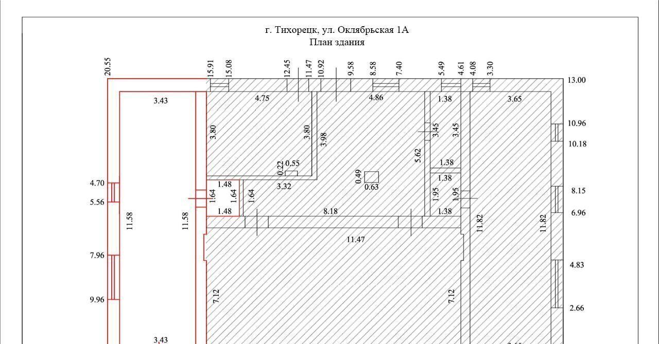 торговое помещение р-н Тихорецкий г Тихорецк ул Октябрьская 1а фото 1