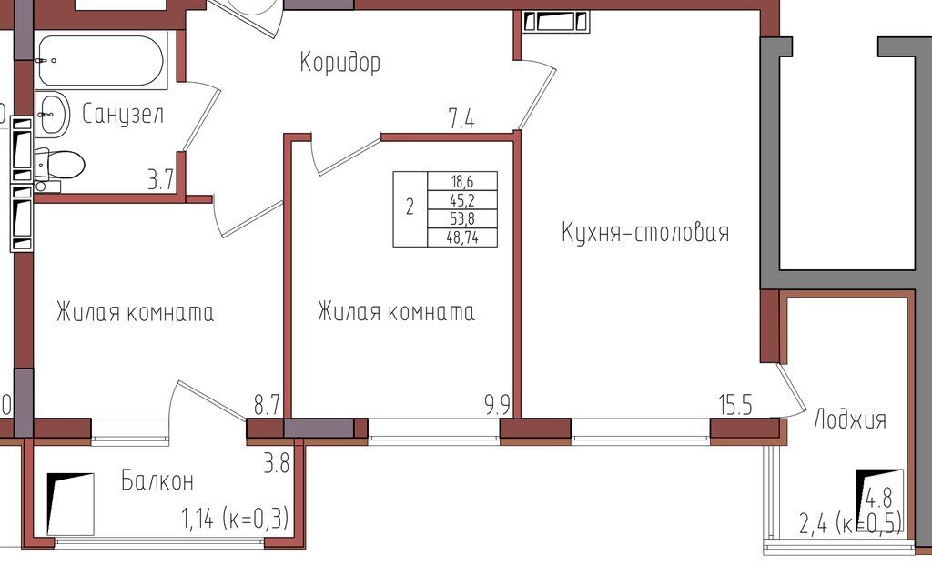 квартира г Калининград р-н Центральный фото 1