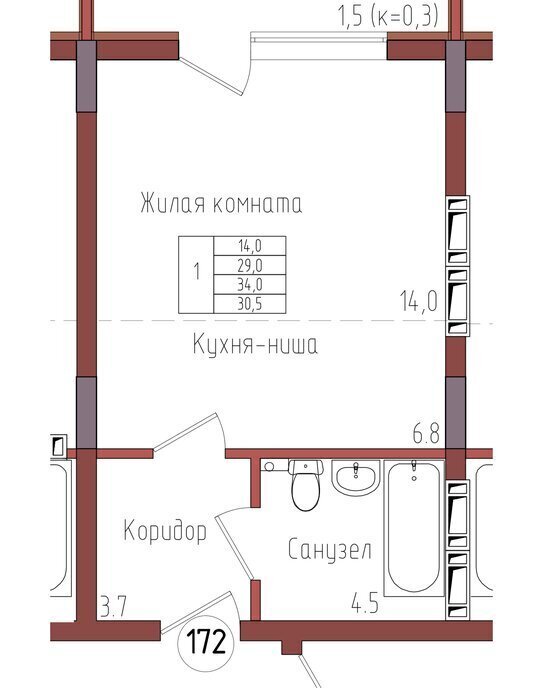 квартира г Калининград р-н Центральный фото 1