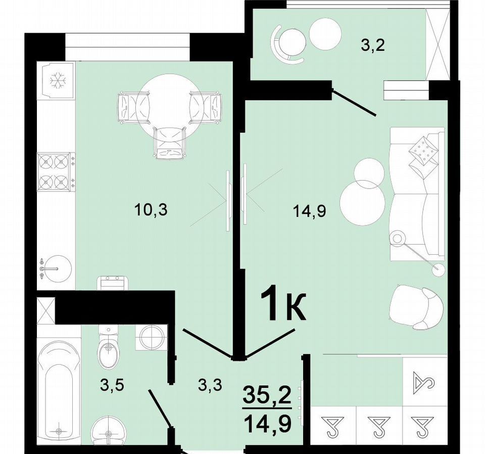 квартира г Горячий Ключ ул Ярославского 111б фото 2