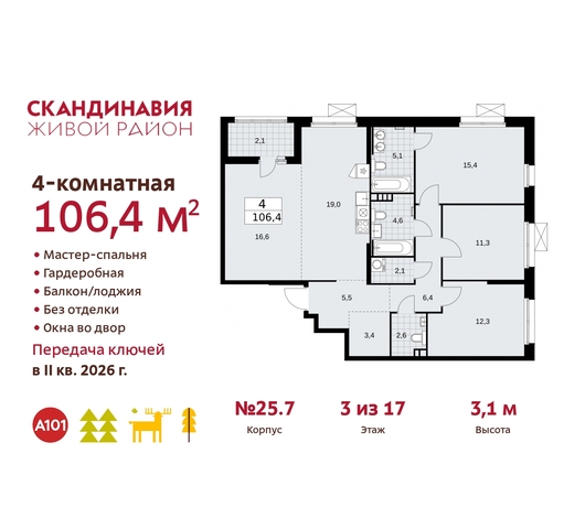 б-р Скандинавский 25/7 жилой район «Скандинавия» Сосенское, Бутово фото