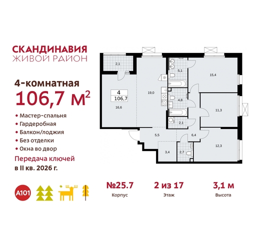 б-р Скандинавский 25/7 жилой район «Скандинавия» Сосенское, Бутово фото