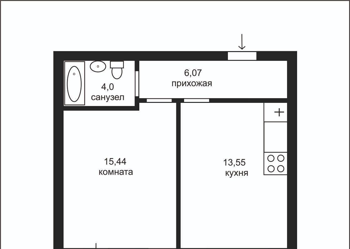 квартира г Казань Дубравная ул Азата Аббасова 3 фото 2