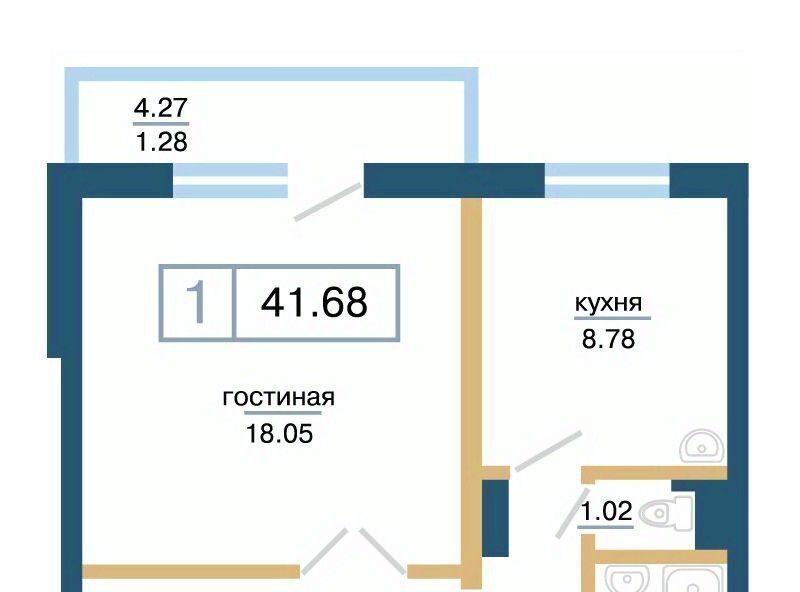 квартира г Красноярск р-н Советский микрорайон «Нанжуль-Солнечный» фото 1