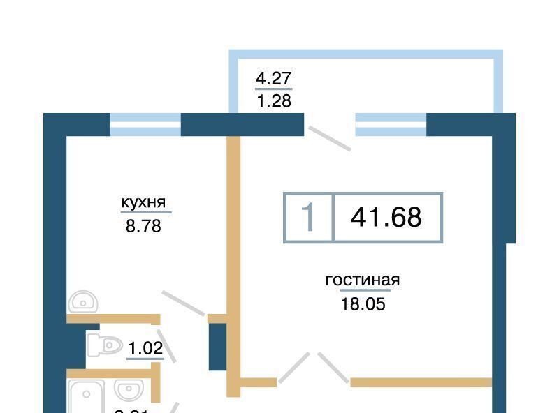 квартира г Красноярск р-н Советский микрорайон «Нанжуль-Солнечный» фото 1