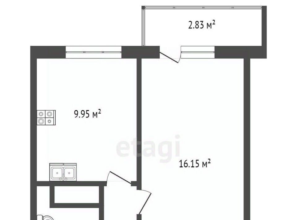 квартира г Тюмень р-н Ленинский ул Героев Сталинградской битвы 9 фото 3