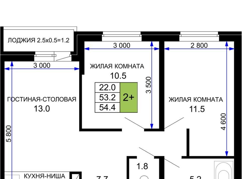 квартира г Краснодар р-н Прикубанский ЖК «Дыхание» фото 1
