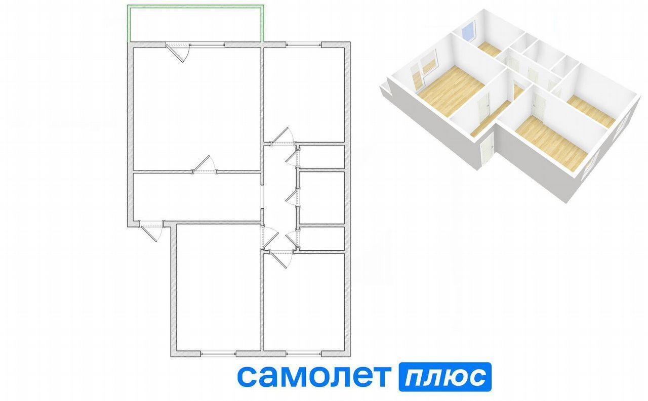 квартира г Кемерово р-н Ленинский пр-кт Химиков 15 Кемеровская обл. - Кузбасс фото 2