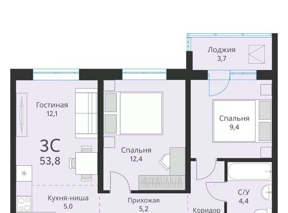 квартира г Новосибирск Речной вокзал фото 1