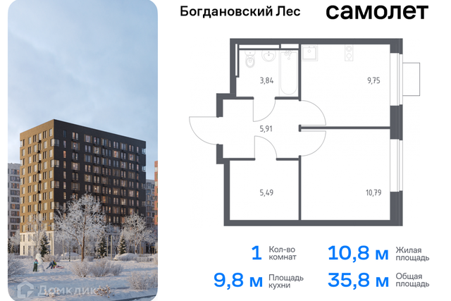 городской округ Ленинский Жилой комплекс Богдановский Лес фото