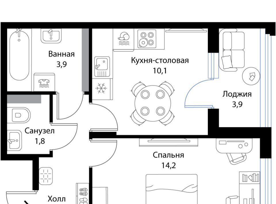 квартира р-н Ломоносовский д Ольгино Низинское с/пос, Проспект Ветеранов, Экография жилой комплекс фото 1