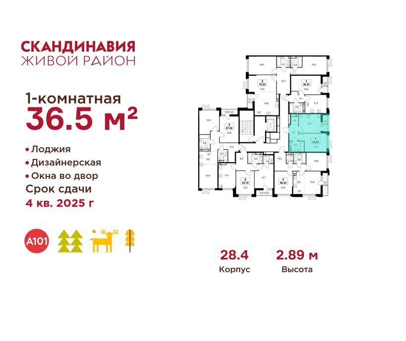 квартира г Москва п Филимонковское метро Коммунарка ТиНАО квартал № 167 фото 2