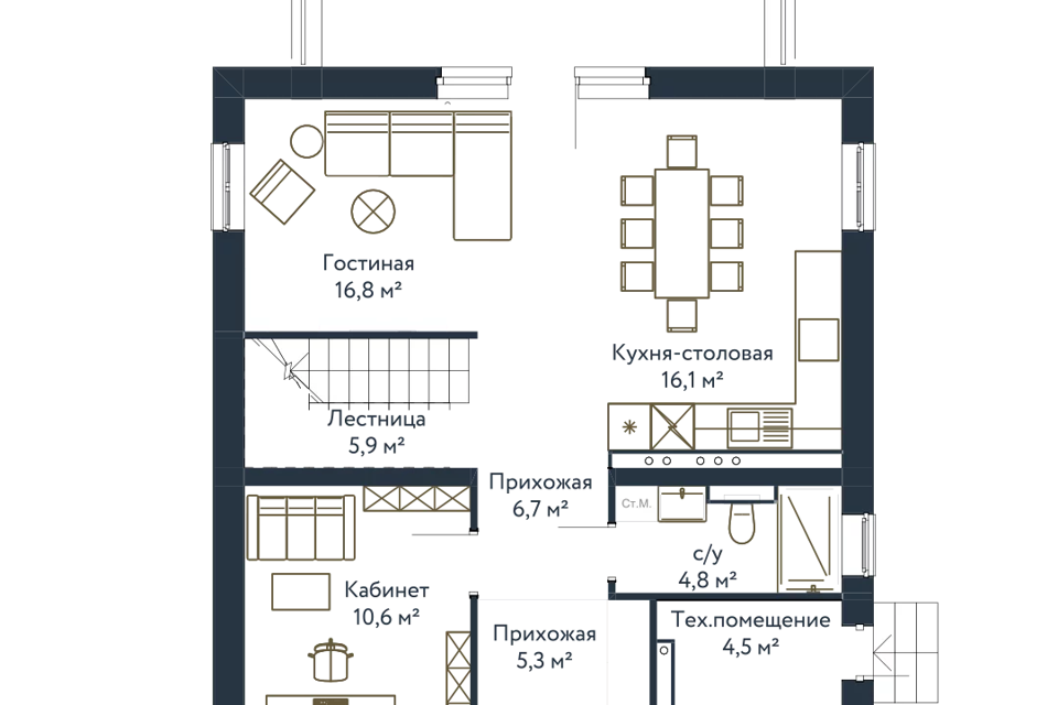 дом городской округ Истра Коттеджный посёлок Подсолнух Парк фото 4