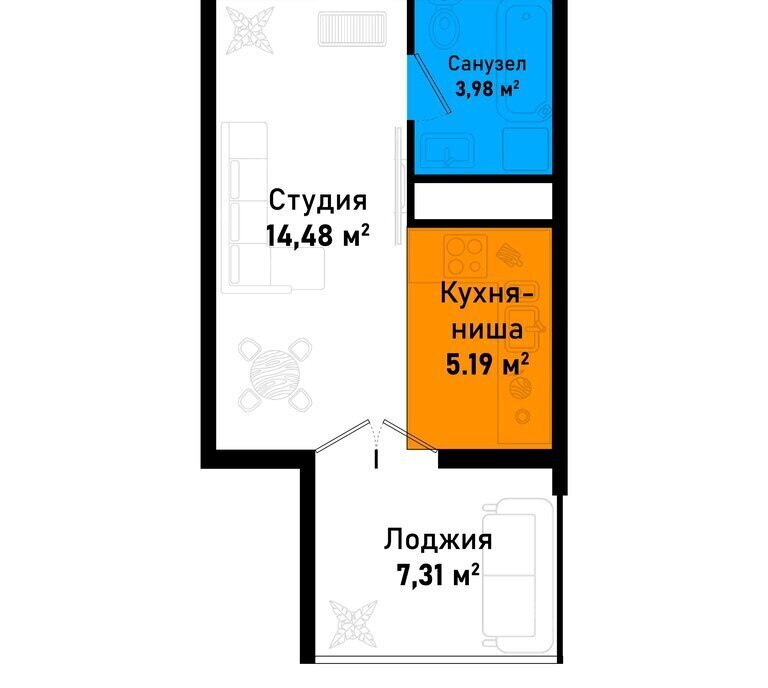 квартира р-н Черноморский пгт Черноморское ул Евпаторийская Черноморское сельское поселение фото 1