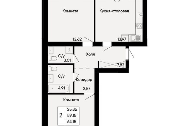 квартира пер Бориславский 47 Ростов-на-Дону городской округ фото