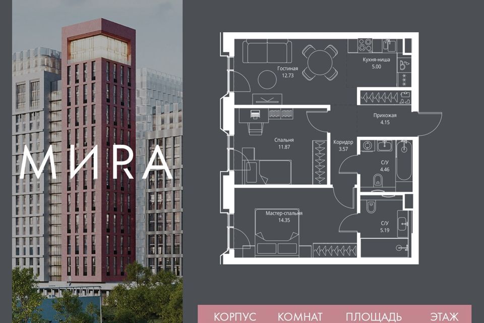 квартира г Москва пр-кт Мира 186а Северо-Восточный административный округ фото 1