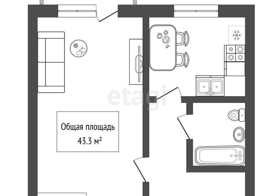 квартира г Бердск Бердск городской округ, Красная Сибирь, 123 фото 10