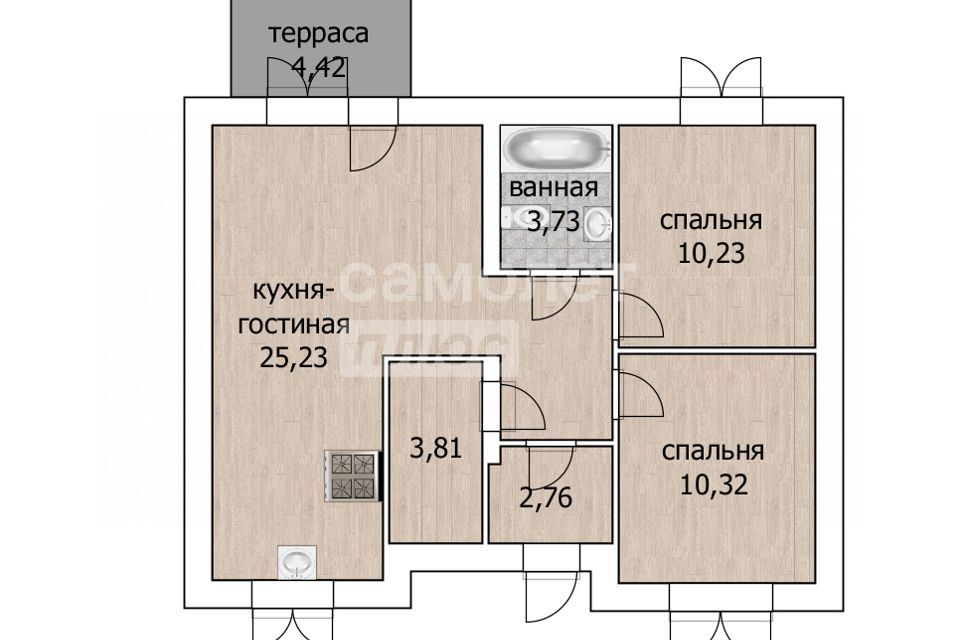 дом р-н Тюменский с Перевалово 6-й Федеральный проезд, 12 фото 8