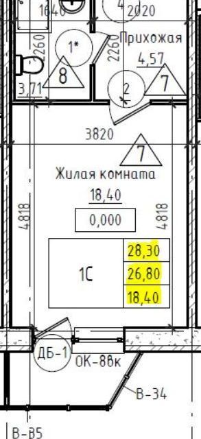 квартира р-н Всеволожский г Мурино Шоссе в Лаврики, 78 к 1 фото 6