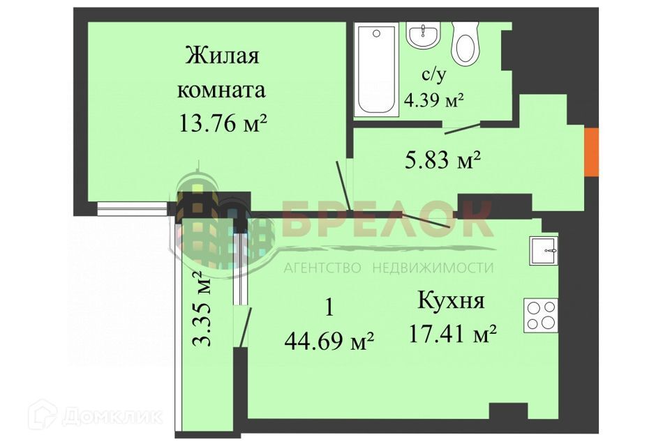 квартира г Ростов-на-Дону р-н Октябрьский пр-кт Ленина пер Ашхабадский 2 Ростов-на-Дону городской округ фото 1