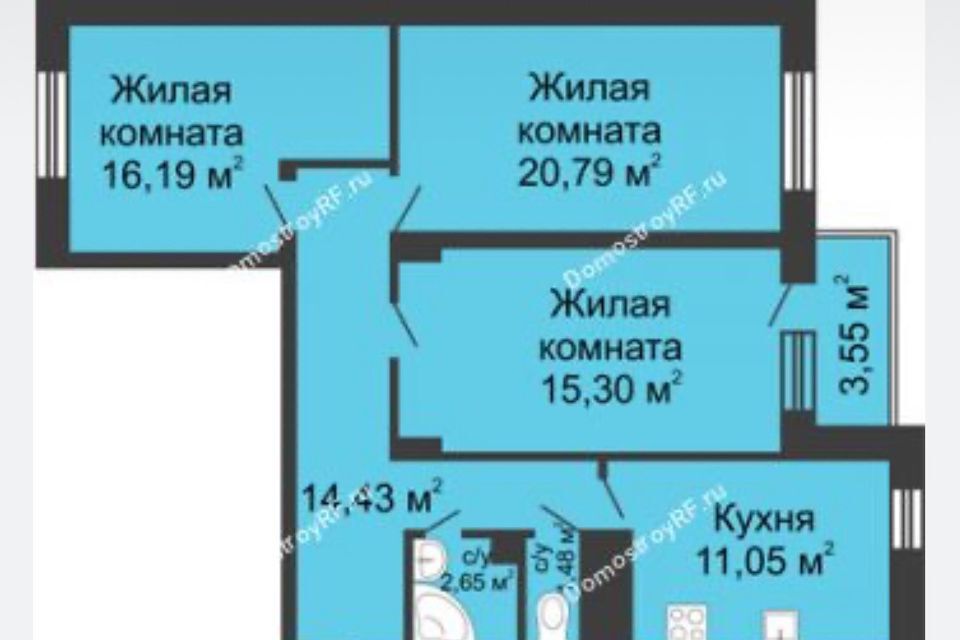 квартира г Воронеж р-н Коминтерновский ул 45 стрелковой дивизии 259/13 городской округ Воронеж фото 1